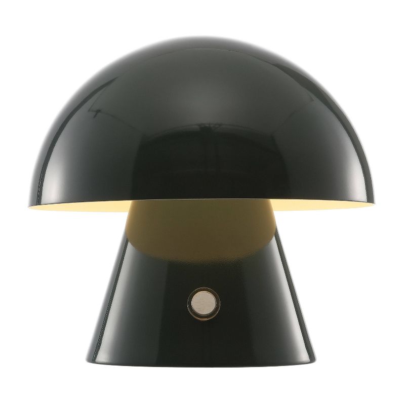 7" Porcini Contemporary Bohemian Rechargeable/Cordless Iron Integrated LED Mushroom Table Lamp - JONATHAN YFeb, 1 of 12