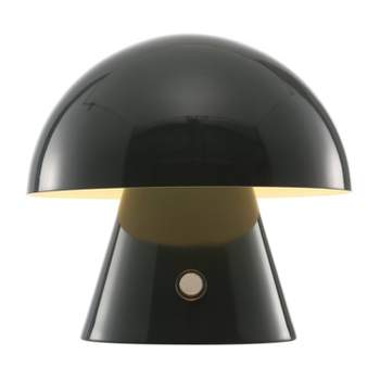 7" Porcini Contemporary Bohemian Rechargeable/Cordless Iron Integrated LED Mushroom Table Lamp - JONATHAN YFeb
