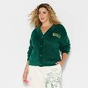 Wicked x Katie Kime Women's Logo Graphic Cardigan - Emerald Green - 2 of 3