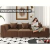 Resenkos 111" Modular Sctional Couches with Deep Seat, Compression Cloud Sofa Soft Corduroy Upholstered for Living Room Bedroom - 4 of 4