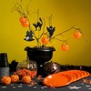 Decorae Beaded Hanging Halloween Ornaments (Set of 5, Black); Reversible Spooky Tree Decorations - 2 of 4