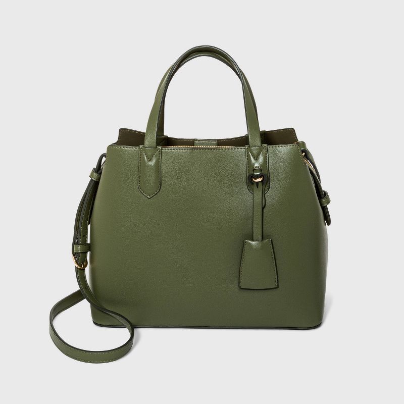 Triple Compartment Satchel Handbag - A New Day™, 1 of 10