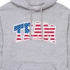 Men's - Instant Message - American Flag Team Graphic Fleece Pullover Hoodie - 2 of 4