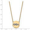 Black Bow Jewelry 14k Yellow Gold Plated Sterling Silver Theta Phi Alpha Greek Life Necklace 18 Inch - 3 of 4