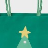 XS Jr Tote Christmas Tree Gift Bag Green - Spritz™ - 3 of 3