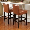 Modern Comfort Counter Stool Set Of 2,Fabric Counter Stool Barstool Dining Chair,Armless Rubber Wood Living Room Chairs-Cuddlewood - 3 of 4