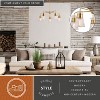 VAXCEL Harper 5 Light Gold Brass Mid-Century Modern Chandelier Clear Glass - 2 of 4
