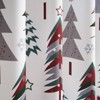 White Grommet Blackout Curtains,Holiday and Party Decorations Christmas Drapes, Window Curtains with Christmas Tree and Snowflake Print, Set of 2 - 4 of 4