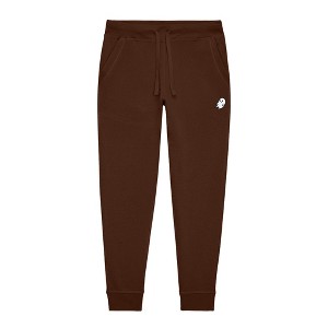Dalix Ghost Embroidery Jogger Midweight Fleece Sweatpants Soft Lounge Pant Drawstring Waistband Pockets Mens - 1 of 4