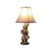 21" Wildlife 3 Stacked Elephant Polyresin Table Lamp Brown - Ore International: Neutral Finish, UL Listed - 3 of 4