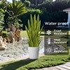 3ft Faux Snake Plant Set 2 Pack Realistic 24 Leaf Potted Artificial Sansevieria Low Maintenance Indoor Home Office Decor - 4 of 4