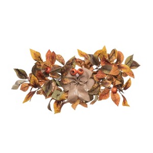 Transpac Fabric 24 in. Multicolor Harvest Leaves Swag - 1 of 2