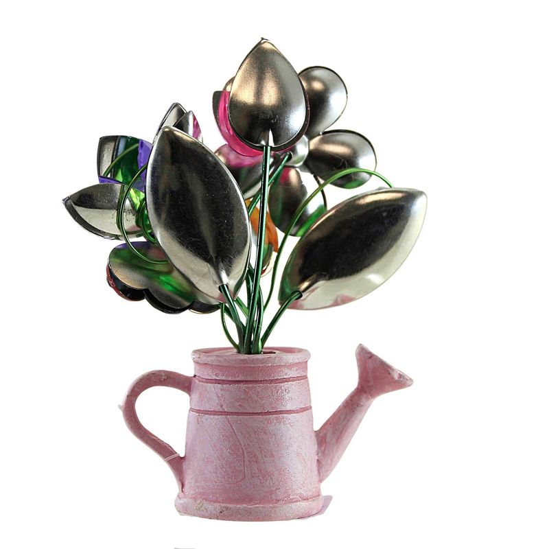 Home Decor 4.0 Inch Watering Can Acrylic Flowers Bee Butterfly Ladybug Figurines, 3 of 4