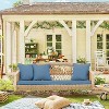 EROMMY Patio Hanging Swing Bench Chair with Cushions - 2 of 4