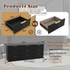 ORRD 9-Drawer White Dresser with Gold Pulls & Metal Feet – Modern Storage Cabinet for Hallway, Entryway & Living Room - 4 of 4