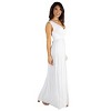 24seven Comfort Apparel Womens V Neck Maxi Dress - 2 of 4
