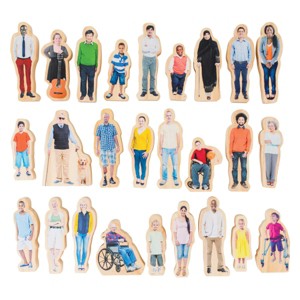Learning Advantage Everyone's Family Wooden People - 26 pcs - 1 of 4