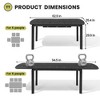 Crestlive Products Aluminum  Extendable Patio Dining Table with Butterfly Leaf, Rectangular Extension Table, Expandable Outdoor Table - 2 of 4