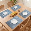 REGALWOVEN Placemats Set of 6 Woven Placemats for Dining Table Decor Indoor Washable Kitchen Table Mat Wipe Clean - 3 of 4