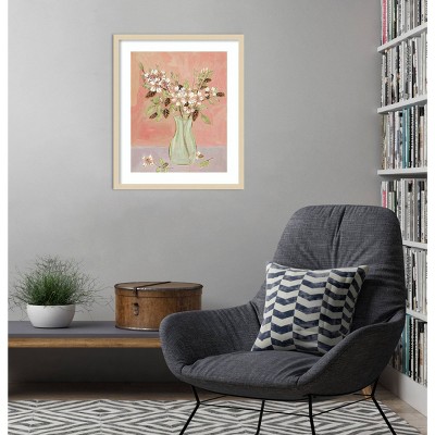 Here Comes the Bloom II Svelte Natural Framed Wall Art Print