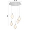 Eurofase Lighting Palmas 5 - Light Chandelier in  Nickel - 4 of 4