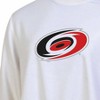 NHL Carolina Hurricanes Women's White Long Sleeve Fleece Crew Sweatshirt - 3 of 3