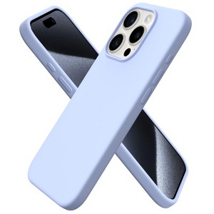 BONGEEK Magnetic Designed for iPhone 15 Pro Case Compatible with MagSafe Liquid Silicone Gel Rubber Full Body Protective Phone Case Cover Inch-Blue - 1 of 4