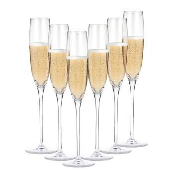 Gold Rim Champagne Flute - Saltwater House