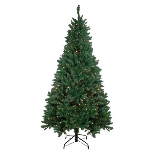 Pre-Lit 6.5' Madison Pine Artificial Christmas BLACK Tree with Clear lights 