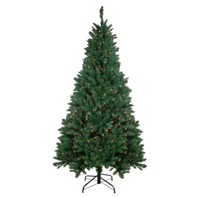 Northlight 6.5 Ft Pre-Lit Ravenna Pine Artificial Christmas Tree - Warm White LED Lights, 1 of 6