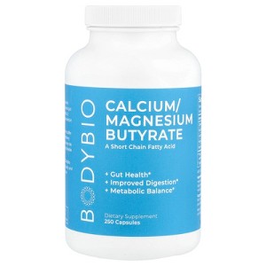 BodyBio Calcium/Magnesium Butyrate, 250 Capsules - 1 of 2