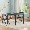Coucheta 3/5-Piece Kids Folding Table and Chairs Set, Toddlers Activity Table and Chairs Set for Dining Room, Daycare, Classrooms, Multi Sizes&Colors - 3 of 4