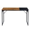 urnitureR 47.2" Home Office Table Simple Computer Desk Laptop PC Writing Sturdy Metal Frames for Study Room, Brown&Black - 4 of 4