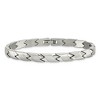 Black Bow Jewelry 6.5mm Stainless Steel Brushed & Polished Zigzag Link Bracelet, 8.25 In - 3 of 4