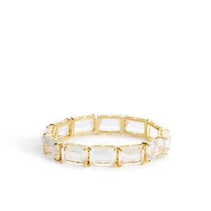 Vera Bradley Women's Outlet 14k Gold Plated Full Stone Stretch Bracelet - 1 of 2