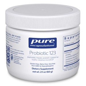 Pure Encapsulations Probiotic 123 - Children's Probiotic Support for Healthy Intestinal Microflora* - 2.1 Ounces - 1 of 4