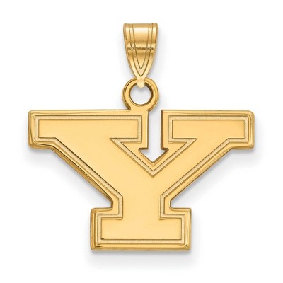 Black Bow Jewelry 14k Yellow Gold Youngstown State Penguins NCAA Small Pendant