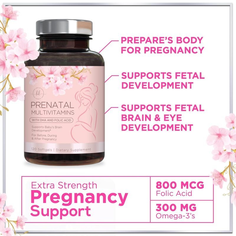 Hello Lovely! Prenatal Vitamins For Women with Folic Acid & DHA, 5 of 9