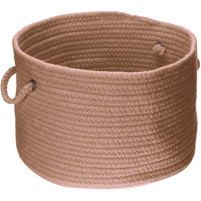 Colonial Mills WL45 14 by 14 by 10-Inch Bristol Storage Basket, Mocha