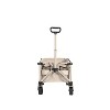 Folding Wagon Cart with All Terrain Wheels, Heavy Duty Utility Cart with Adjustable Handle for Camping, Garden, Sports, Shopping-The Pop Home - 3 of 4