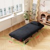 VYNXARIA 55inch Convertible Chair Bed,Tri-Fold Sofa Bed,Leisure Chaise Lounge Couch with Sturdy Iron Frame,Comfortable Sleeper Chair - 4 of 4
