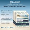 Cabana Air Filters 6 Pack Home HVAC Furnace Air Filters, Capture Unwanted Particles with Pleated Design, MERV 13, 20 x 20 x 1, White - 2 of 4