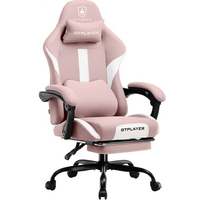 GTPLAYER Ergonomic Gaming Chair with Footrest, Lumbar Support, Breathable Computer Chair with Pocket Spring Cushion, Chairs for Adults