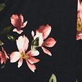 black multi floral