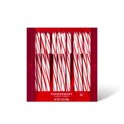 Holiday Peppermint Candy Canes - 5.3oz/12ct - Wondershop™