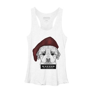 Women's Design By Humans Christmas Dog By msmart Racerback Tank Top - 1 of 3