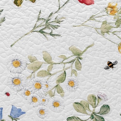 Wildflower Scalloped Cotton Table Runner 13" x 54"