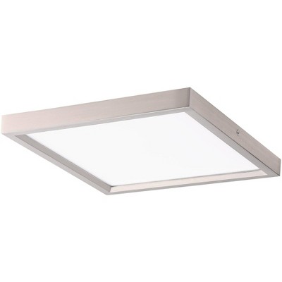 Minka Lavery Modern Ceiling Light Flush Mount Fixture 11" Brushed Nickel Acrylic Diffuser for Bedroom Kitchen Living Room Hallway