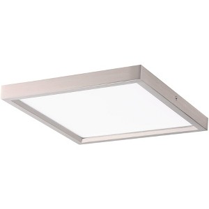 Minka Lavery Modern Ceiling Light Flush Mount Fixture 11" Brushed Nickel Acrylic Diffuser for Bedroom Kitchen Living Room Hallway - 1 of 2