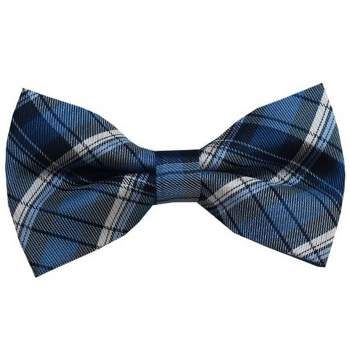 Men's Plaid Color 2.75 W And 4.75 L Inch Pre-Tied adjustable Bow Ties